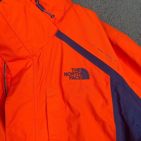 North Face Hyvent 3 in 1 Jacket Mens Medium Orange Shell Only - Picture 4 of 16